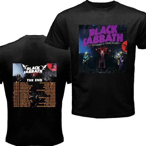 NEW DESIGN BLACK SABBATH THE END TOUR DATES 2016 T-SHIRT - T-Shirts