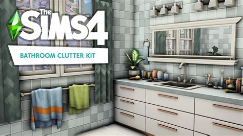 Bathroom Clutter Kit || The Sims 4 Room Build - YouTube