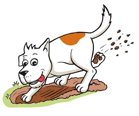 Dog Digging Clipart | Free download on ClipArtMag