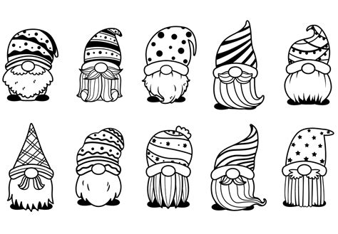 Gnome Coloring Pages Printable for Free Download