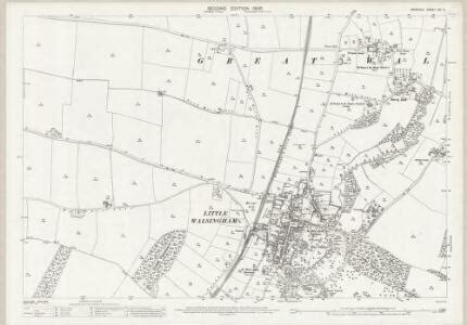 Norfolk XVI.3 (includes: Barsham; Great Walsingham; Little Walsingham) - 25 Inch Map