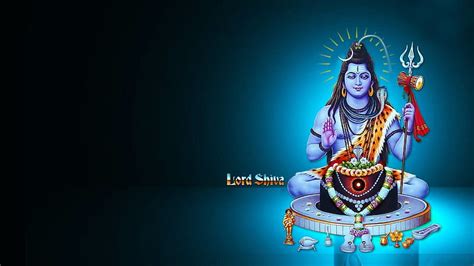 1920x1080px, 1080P free download | Bholenath In Blue Background ...