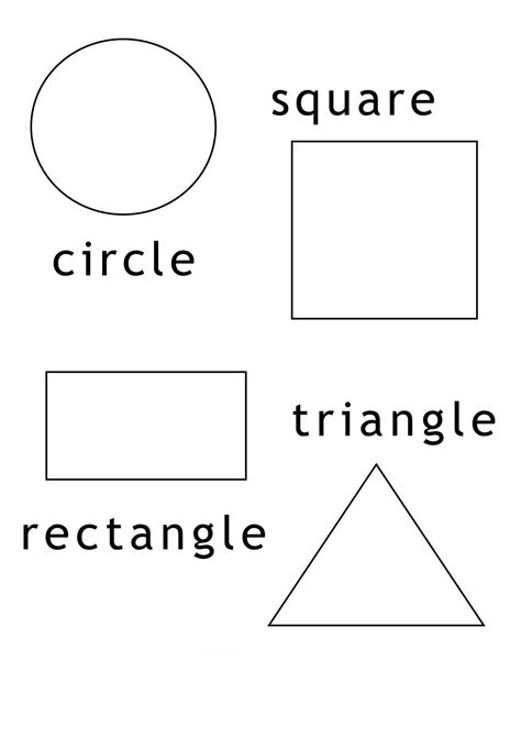 Printable Shapes For Toddlers