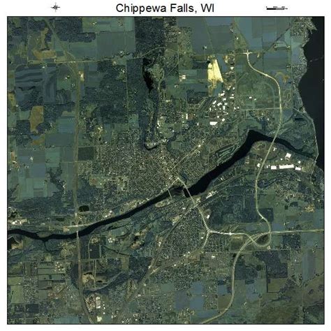 Aerial Photography Map of Chippewa Falls, WI Wisconsin