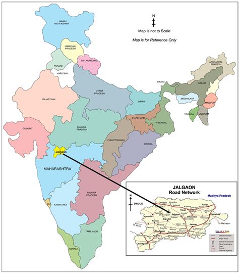 Jalgaon District Taluka Map