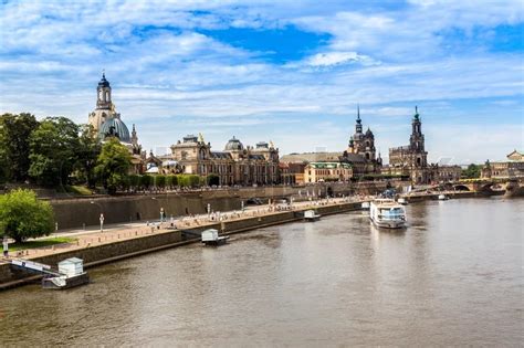 Panoramic view of Dresden in a ... | Stock image | Colourbox