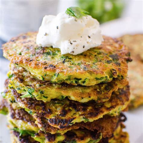 Zucchini Fritters {Baked or Fried} - iFoodReal.com