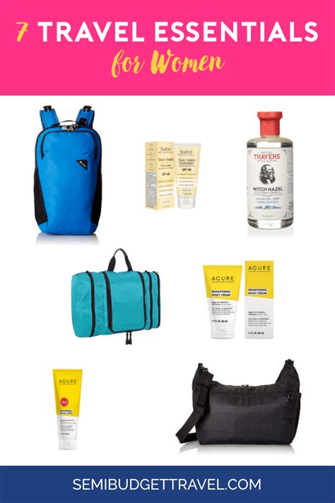 7 Travel Essentials for Women - Semi-Budget Travel®