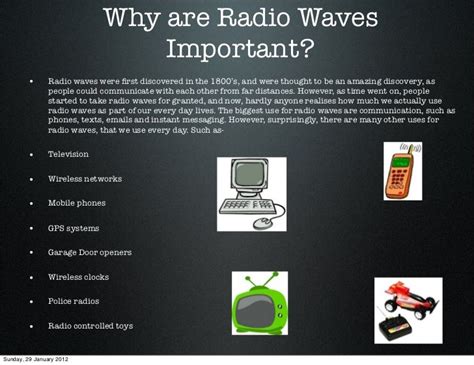 Uses of radio waves