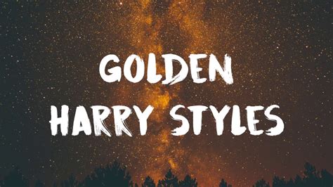 Harry Styles - Golden (Lyrics) - YouTube