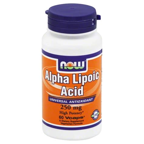 Now Foods Now Alpha Lipoic Acid, 60 ea - Walmart.com - Walmart.com