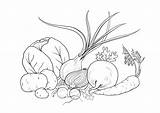 Vegetable Soup Coloring Page sketch template