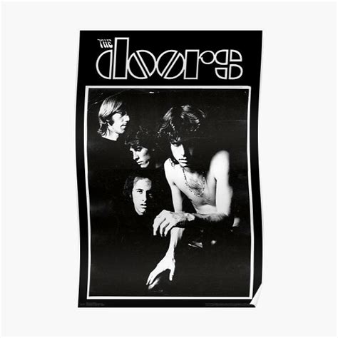 "Doors Band Black" Poster for Sale by DIXCS19 | Redbubble