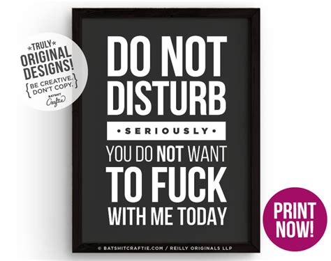 Printable Funny Do Not Disturb Signs For Office