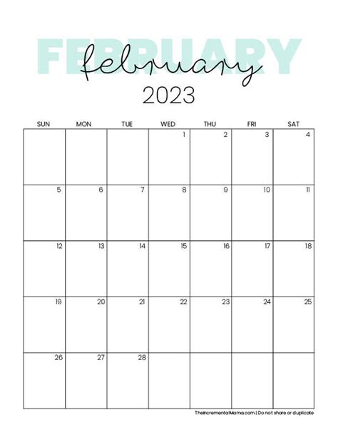 Cute 2023 Printable Calendar - 12 Free Printables to Get Organized ...