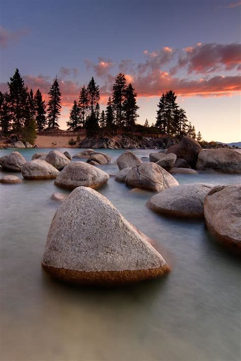 Sand Harbor | Beautiful sunset from San Harbor, Lake Tahoe t… | Flickr