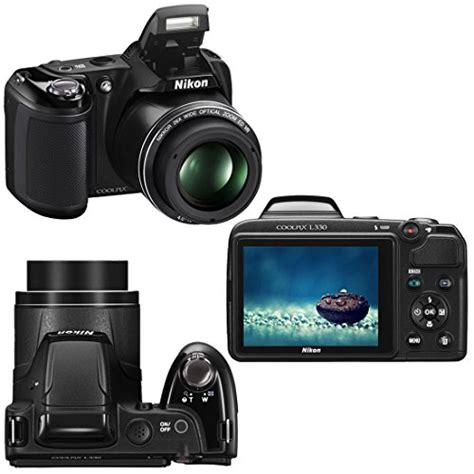 Nikon COOLPIX L330 20.2 MP Digital Camera with 26x Zoom NIKKOR Lens & Full HD 720p Video ...