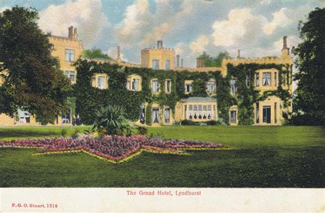 Edwardian postcard by F.G.O. Stuart of The Grand Hotel, Lyndhurst