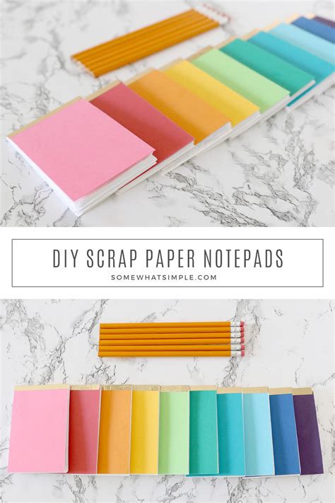 How to Make a Notepad - from Somewhat Simple .com