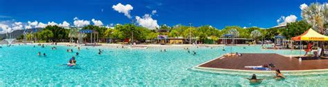 CAIRNS, AUSTRALIA - 27 MARCH 2016. Swimming Lagoon on the Esplan Editorial Stock Photo - Image ...