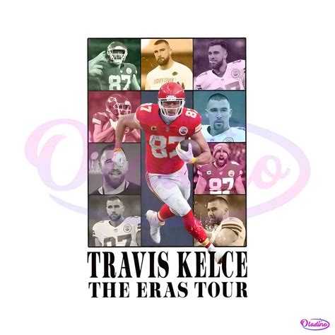 Travis Kelce The Eras Tour American Football PNG Download - Oladino