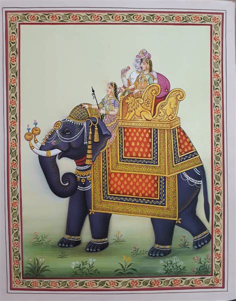 Royal Rajasthani Travel - Rajasthani Miniature Painting (8" x 10 ...