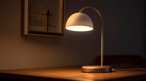 Premium AI Image | A Photo of a Minimalist Desk Lamp with Minimalist ...