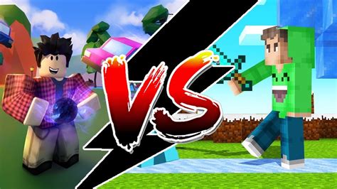 ROBLOX vs MINECRAFT - YouTube