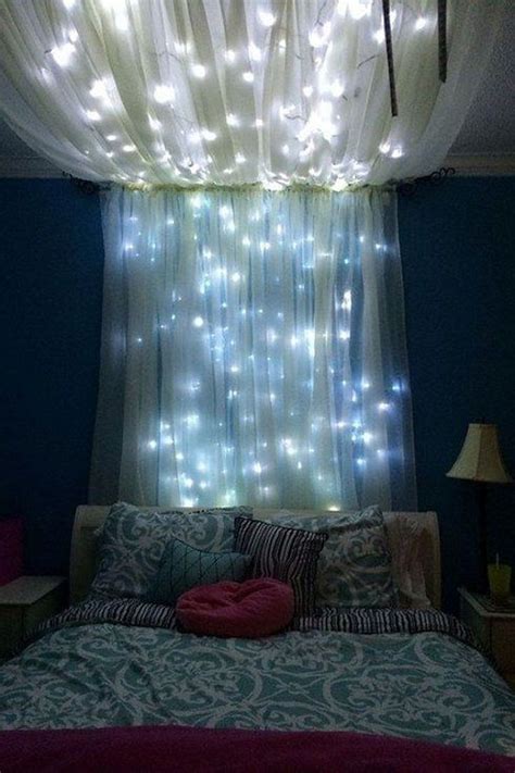 48 Beautiful Canopy Bed With Lights Design To Look Romantic - Home Design | Bedroom diy, Bedroom ...