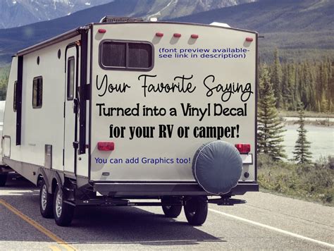 Custom Rv Decals Personalized Decal for Camper Custom Vinyl - Etsy