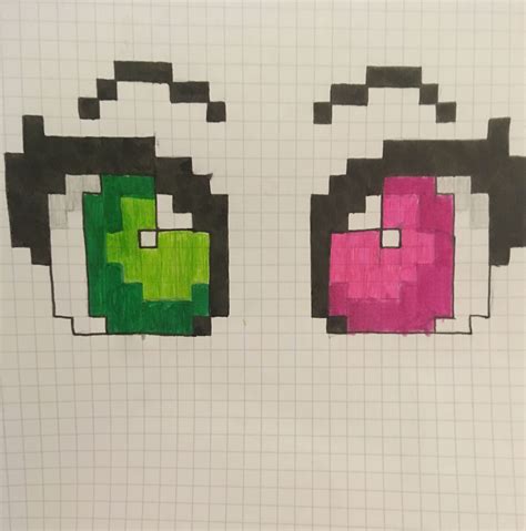 Pixel Art Anime Eyes Small