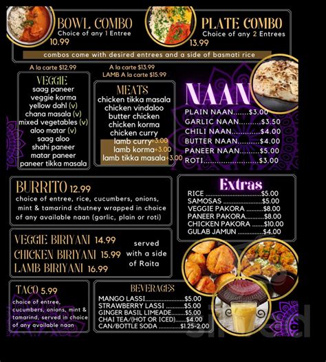 Menu for INDIAN RASOI in Ventura, CA | Sirved