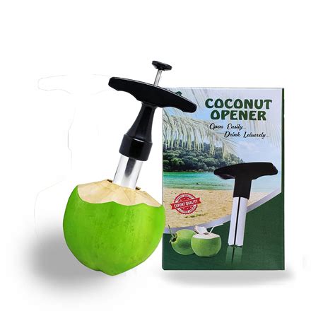 Buy Stainless-Steel Coconut Opener Drill Cutter with Comfortable Grip ...