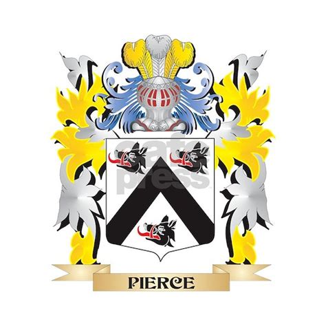 Pierce Family Crest - Coat of Arms Pillow Case by Johnny-Rico - CafePress