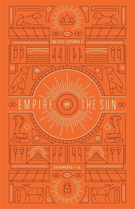 Empire of the Sun Poster in Posters | Graphic design, Graphic design inspiration, Graphic design ...