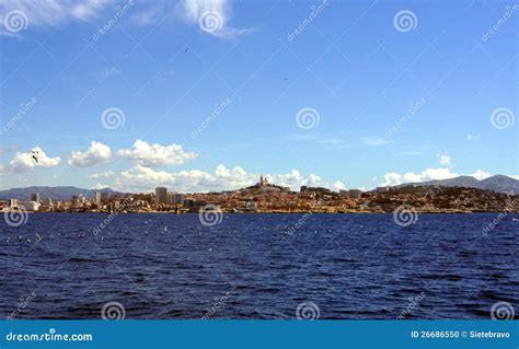 Marseille, France Skyline stock photo. Image of dark - 26686550