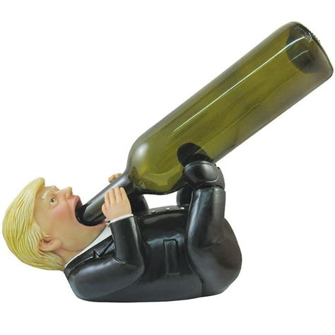 Funny Donald Trump Wine Bottle Holder - Handainted & Sculpted POTUS ...