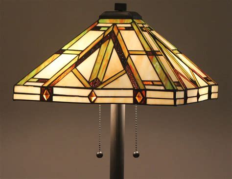 Tiffany Style Stained Glass Floor Lamp "Golden Mission" | eBay