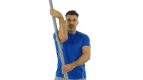 Mobility Exercise - Stick Shoulder Rotator Stretch - YouTube