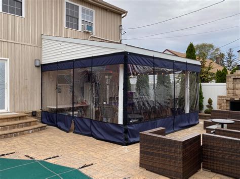 Clear Vinyl Plastic Patio Enclosures - Mosquito Curtains