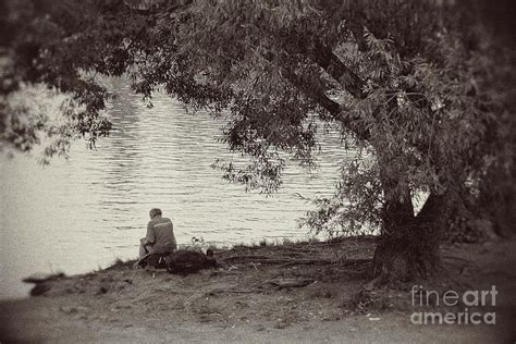 Old man by the river Photograph by Ivy Ho