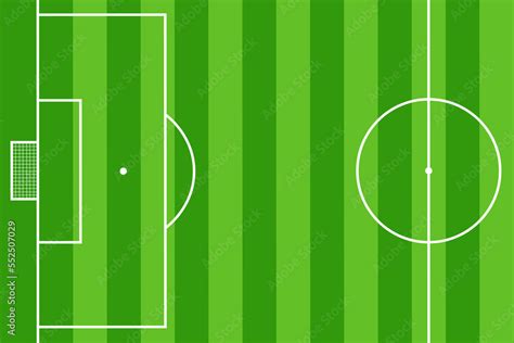 vector graphic illustration of football pitch - soccer field top view no people for website ...