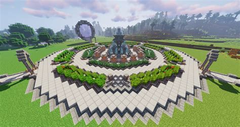 My Server's Spawn Fountain : r/Minecraft