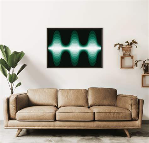 Nebula - Green Retro Art Print