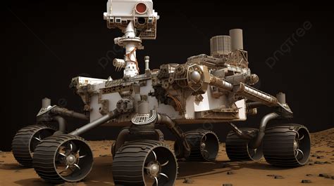 Rendering Of The Curiosity Rover On Mars Background, High Resolution ...
