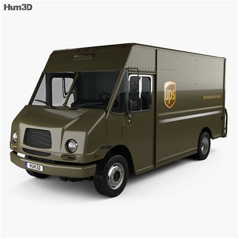 Freightliner P70D UPS Van 2009 3D model - Vehicles on Hum3D