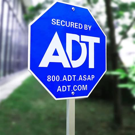 Reflective Safety Adt Security Signs Yard Sign Home Adt Security Yard ...