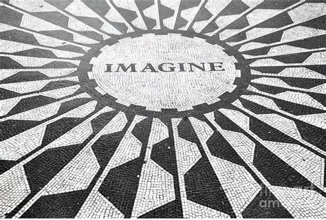 John Lennon Imagine Mosaic New York City Painting by Roberts Mason - Pixels