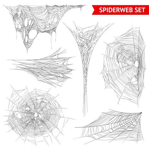 Realistic spider web cobweb set Spider Web Drawing, Spider Web Tattoo, Halloween Spider Web ...