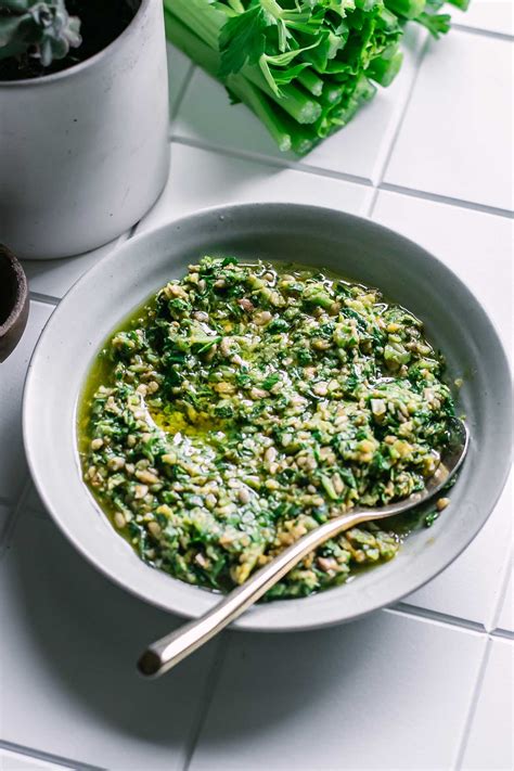 Leftover Celery Leaf Pesto | Make Pesto from Leftover Celery Leaves!